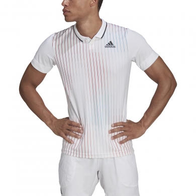 adidas Tennis-Polo Melbourne Freelift weiss Herren